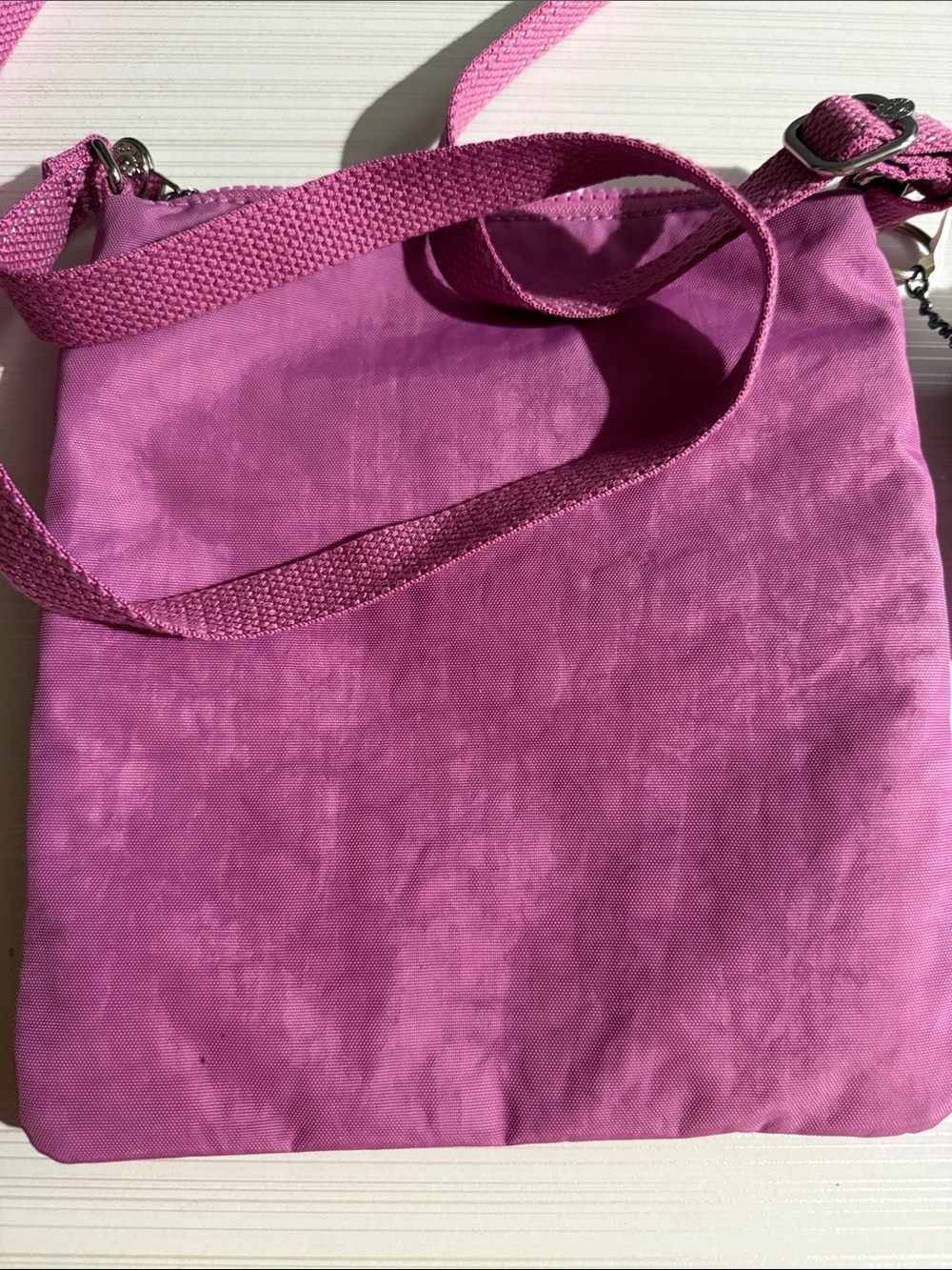Kipling Keiko crossbody bag w/adjustable strap and a matching pink monkey $64 - Picture 6 of 8